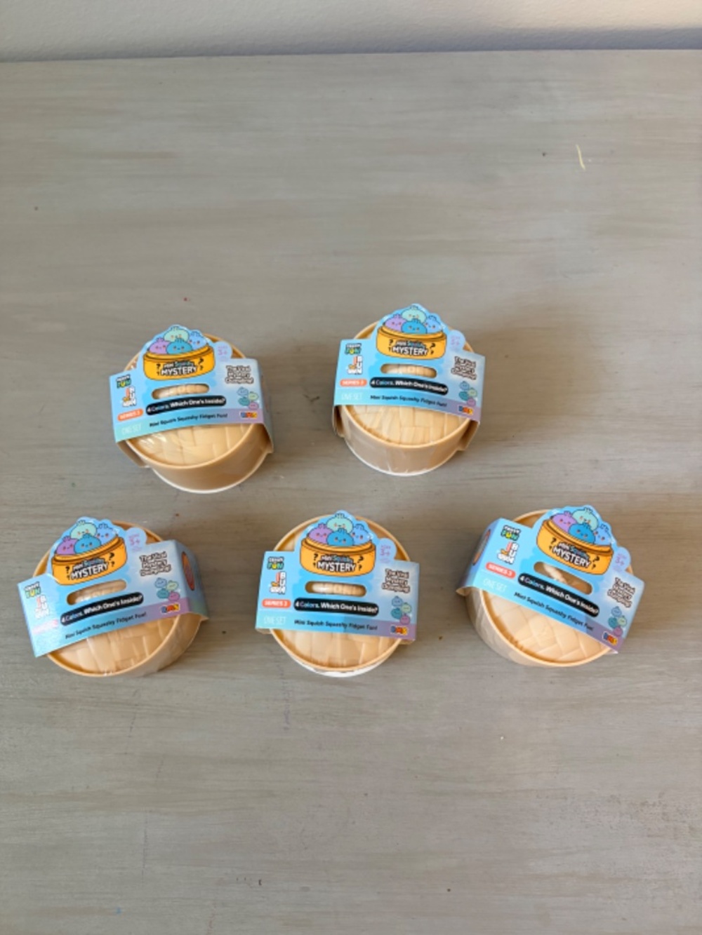 5 MINI RAINBOW MYSTERY DUMPLINGS RMS AUTHENTIC SQUISHY BRAND NEW SEALED